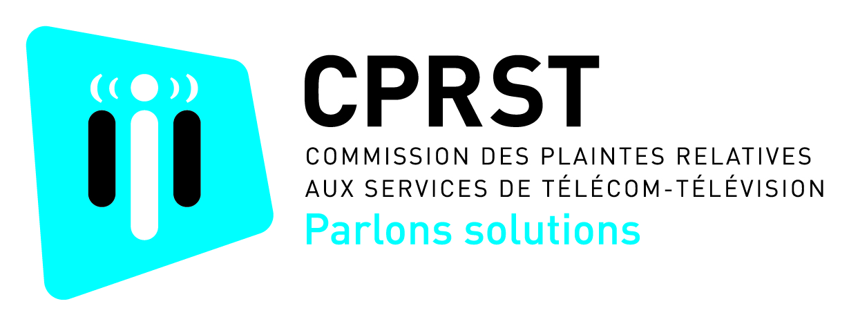 Logo du CPRST: Commission des plaintes relatives aux services de télécom et télévision